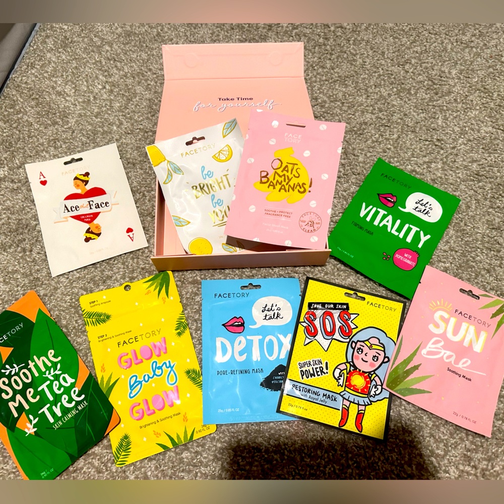 FACTORY Everyday Pearl Brightening Sheet Mask x12 bundle! Limited edition NWT